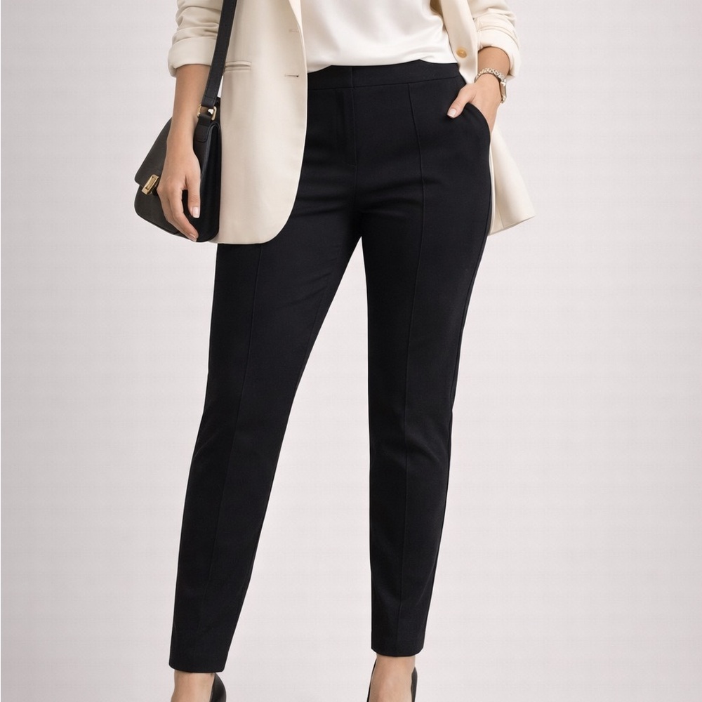 Saks Fifth Avenue Black Straight Leg Pants